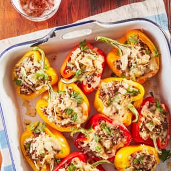 Beef Taco–Style Stuffed Peppers By Country Living