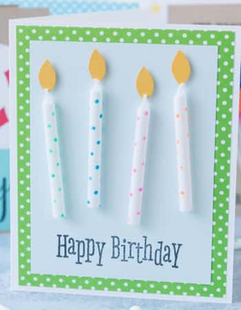 Colorful Candle Pop-Up Card