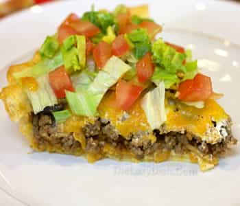 Easy Frito Taco Pie with Crescent Dough Crust