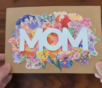 Floral Collage Birthday Card
