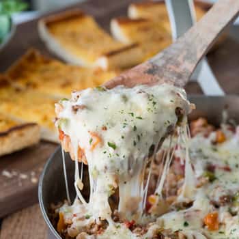 Italian Beef and Rice Skillet By I Wash You Dry