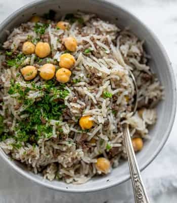 Mediterranean Ground Beef & Rice