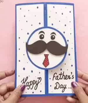 Mustache Card with a Sweet Surprise