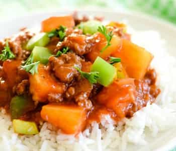 Sweet and Sour Ground Beef