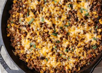 Tex-Mex Ground Beef and Rice Skillet By Mason Fit