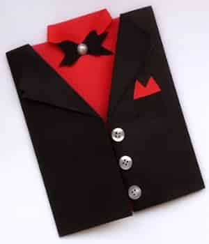 Tuxedo Pop-Up Card