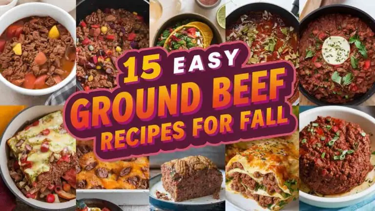 ground beef recipes for fall