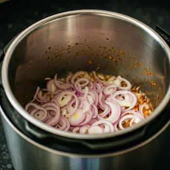 sautéing onions