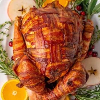 Bacon Wrapped Turkey By  Little Sunny Kitchen