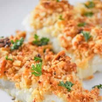 Baked Cod with a Parmesan Crust