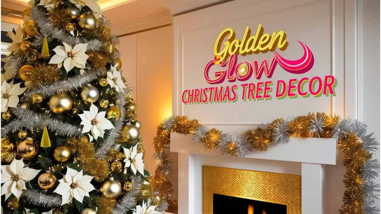 Golden Glow Christmas Tree Decor