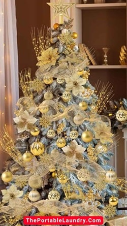 Golden Glow Christmas Tree Decor