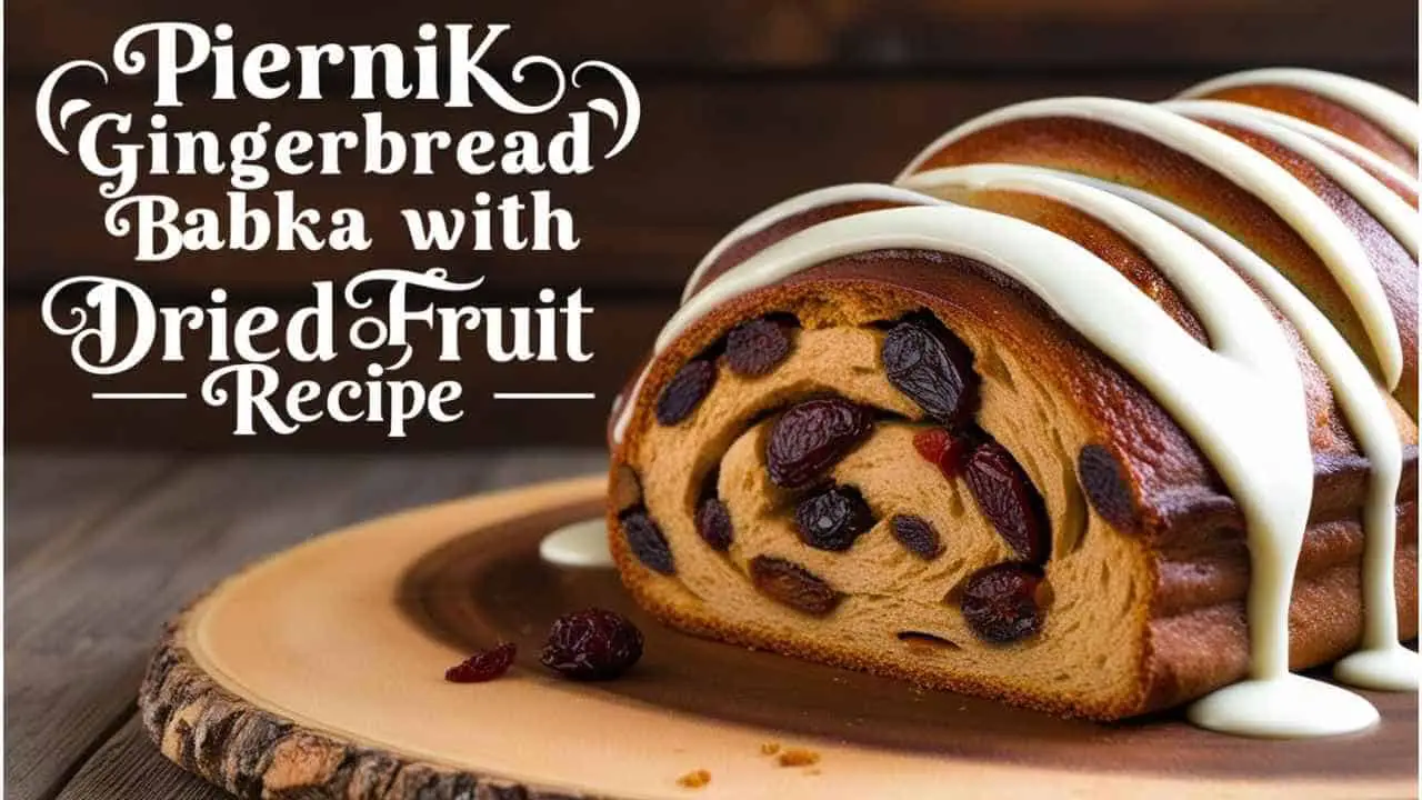 Piernik Gingerbread Babka with Dried Fruit Swirl Recipe-featured