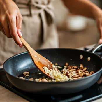 Preparing the Mushroom and Chestnut Filling