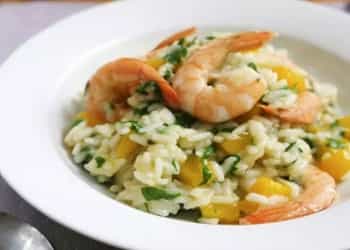 Pumpkin and Shrimp Risotto By Eat Smarter