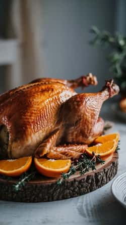 Scandinavian Juniper and Orange Turkey For Thanksgiving