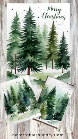 Snowy Pine Forest