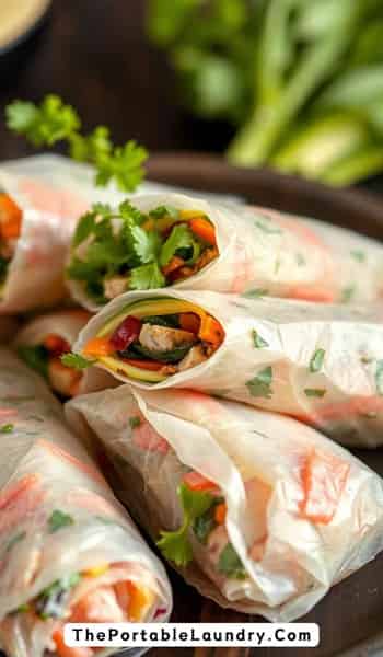 Thanksgiving Leftover Spring Rolls