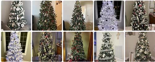 White christmas tree reviews - real life pic