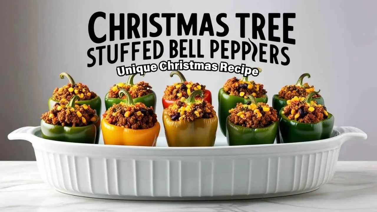 christmas tree stuffed bell peppers-featured