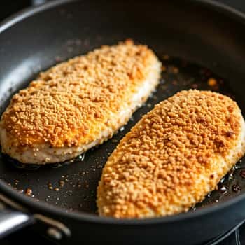 frying the chicken