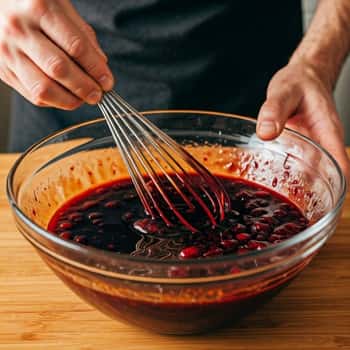 preparing the glaze