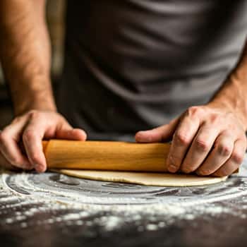 rolling the dough