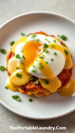 Aloo Tikki Benedict (Indian Eggs Benedict)