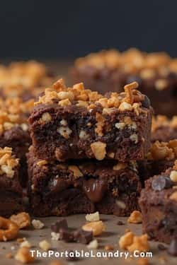 Chocolate Chip Pretzel Brownies