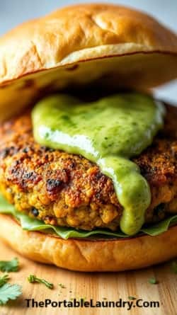 Curried Lentil Burgers