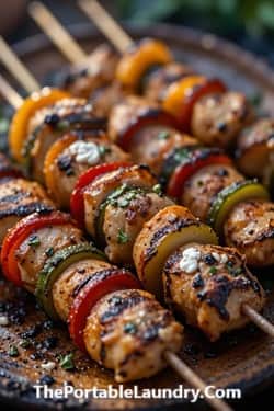 Greek Yogurt Marinated Chicken Skewers