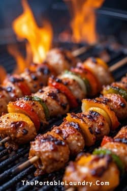 Grilled BBQ Chicken Skewers