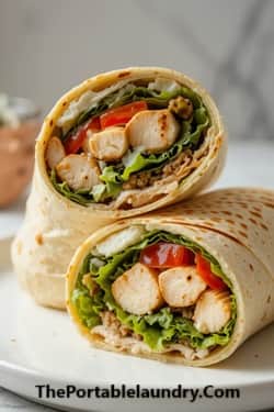 Grilled Chicken and Cottage Cheese Wraps