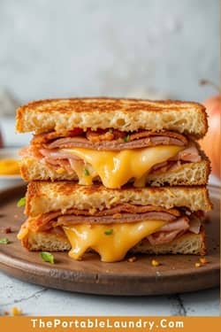 Ham and Apple Grilled Cheese Sandwiches