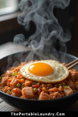 Ham and Kimchi Fried Rice