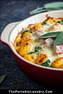 Ham and Sweet Potato Gnocchi Bake