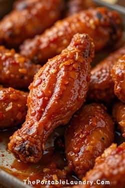 Honey Sriracha Wings with a Twist