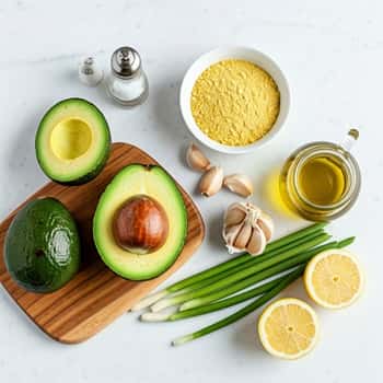 Ingredients Needed To Make Avocado Alfredo with Zucchini Noodles