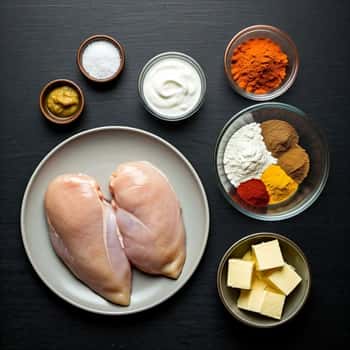 Ingredients needed for Butter Chicken