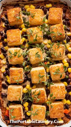 Instructions To Make This Vegan Southwest Tater Tot Hotdish