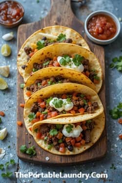 Lean Beef and Black Bean Tacos