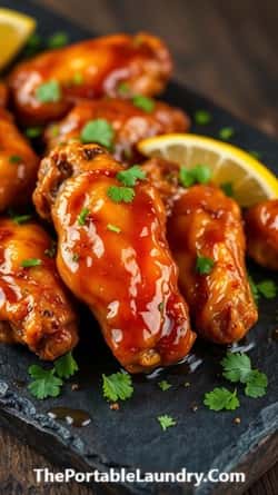 Mango Chili Glazed Chicken Wings