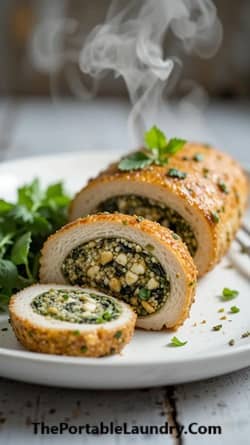 Quinoa-Stuffed Chicken Breasts with Spinach and Feta