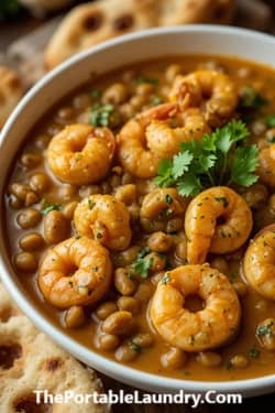 Shrimp and Lentil Curry