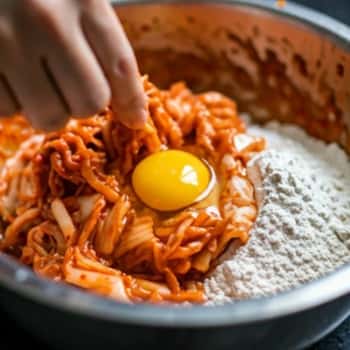 Step 1 - Making the Kimchi Pancakes