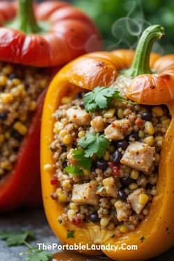 Tuna Stuffed Bell Peppers