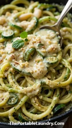 Why This Avocado Alfredo with Zucchini Noodles Dish Is a Game-Changer