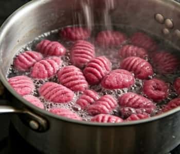 cooking the gnocchi