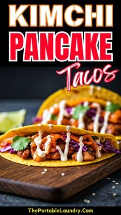 kimchi pancake tacos - Quick Dinner Idea-Completed