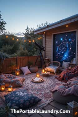 11. Celestial Boho Stargazing Patio